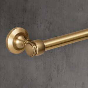 RH Lugarno Towel Bar – 24" Wide – Lacquered Burnished Brass